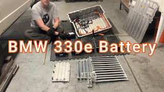 BMW 330e PHEV Hybrid Battery Pack Tear Down [upl. by Goines]