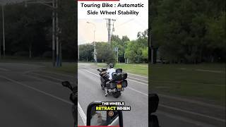 Touring Bike Automatic Side Wheel Stability motorcycle bikelife motorcyclecrash biker shorts [upl. by Humph755]