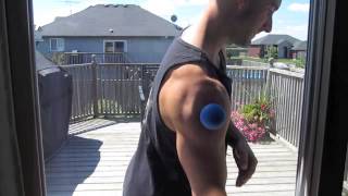 Self Myofascial Release Shoulder Tension [upl. by Elrak]