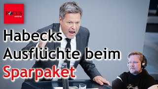 Großes Sparpaket sorgt für großen Unmut  jetzt spricht Hab  der Küchenchef  Reaktion auf Focus [upl. by Vivica]