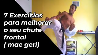 Como fazer o chute frontal do karatê shotokan mae geri [upl. by Hessney]