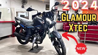 Hero Glamour Xtec 2024 Model Better then Xtreme 125R New Price amp Features Mileage Top Speed Review [upl. by Eizzik]