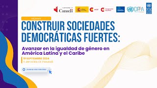 Webinar quotConstruir sociedades democráticas fuertesquot [upl. by Piscatelli]