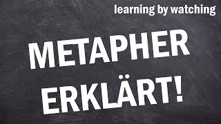 Metapher einfach erklärt [upl. by Ronile]