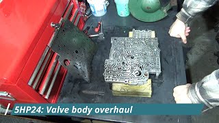 BMWJaguar Gearbox 5HP24  A5S440Z Valve Body Rebuild BACKYARD [upl. by Namijneb]