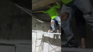 Dangerous and unsafe procedure kind of work  workers trending fyp shorts viralvideo const [upl. by Gibeon]