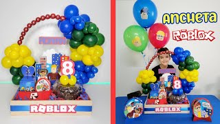 COMO HACER ANCHETA O DESAYUNO SORPRESA PARA UN NIÑO  ANCHETA DE CUMPLEAÑOS ROBLOX [upl. by Yesmar470]