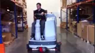 Nilfisk BR1300S Ride on scrubber wwwcleaningmachinesie [upl. by Aneleasor]