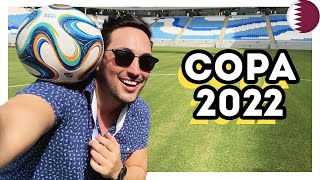 DENTRO dos ESTÁDIOS do QATAR PAÍS sede da COPA 2022  Estevam Pelo Mundo [upl. by Carling759]