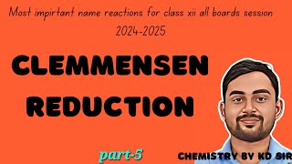 Clemmensen reduction class 12 [upl. by Nomyar]