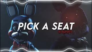 pick a seat  docx amp nicki minaj edit audio [upl. by Anikes]