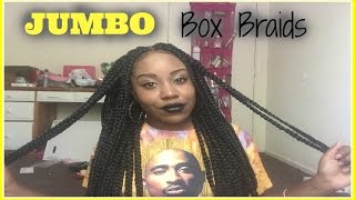 Jumbo Box Braids Details  FAQ Closed [upl. by Ocicnarf]