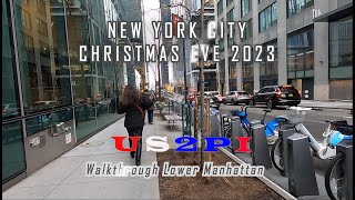 Walking New York City Christmas Eve 2023 [upl. by Brouwer]