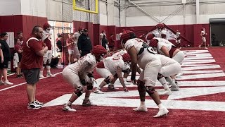 Video from Arkansas fall camp practice No 16 [upl. by Rednaxela450]