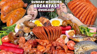 Filipino Breakfast Overload Mukbang  Pinoy Agahan Mukbang [upl. by Rehposirhc]