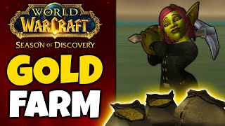 Best Gold Farms in Season of Discovery Classic WoW [upl. by Nylazor]