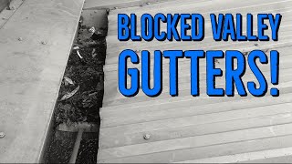 Blocked Commercial Valley Gutters [upl. by Heddy]