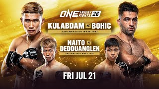 ONE Friday Fights 26 Kulabdam vs Bohic [upl. by Etteval401]