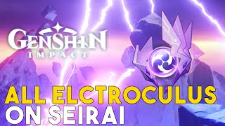 Genshin Impact All Electroculus Locations On Seirai Island Patch 21 [upl. by Amer]