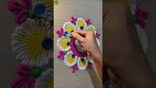 Rangoli designs for diwali simple and easy rangolidesign diwalirangoli shorts [upl. by Layton]