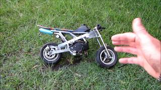 WOW this pocket bike JET PRO RACE PIPE is so LOUD [upl. by Parsifal]