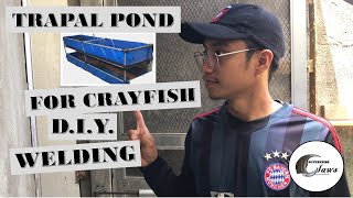 Paano gumawa ng crayfish pond  Fish pond  DIY 2 layer trapal pond Timelapse  Crayfish Farming [upl. by Wampler]