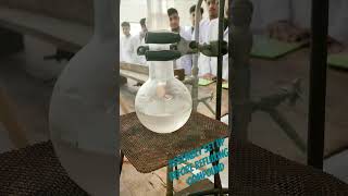 Assembly setup before refluxing a compound organic chemistry shorts youtubeshorts [upl. by Eelhsa]