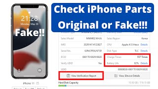 How to Check iPhone Parts are Original or Not  Used iPhone Refurbished or Parts Changed  3utools [upl. by Uchish]