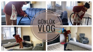 GUNLUK VLOG  DETAYLI SALON TEMIZLIGI  DUZEN DEGISIKLIGI ✅ [upl. by Tifanie]