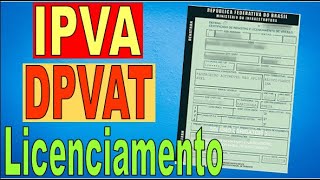 como pagar IPVA  dpvat  licenciamento e taxas do veículo detran 2021 [upl. by Driscoll]