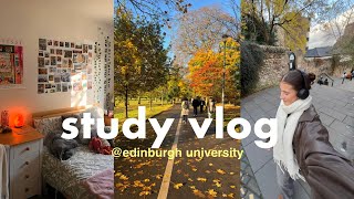 DAY IN MY LIFE at edinburgh university study vlog ☕️ [upl. by Esinereb]