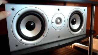 Polk Audio CS1 Center Speaker ReviewDemo [upl. by Mcnelly]