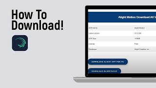 How To Download Alight Motion On PC easy [upl. by Catherina]