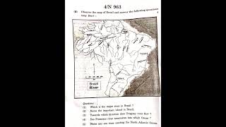 std 10th geography board question paper 2023  state board [upl. by Neilson875]