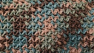 The Puffy Moss Stitch  Crochet Tutorial [upl. by Honor]