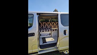 ✅💲 Kit camper muebles NISSAN NV200 sin homologar Con cama fregadero y mesa Camperizacion van tour [upl. by Raymund]