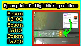 Epson l 3200 Red light blinking problem Epson l3110 Red light blinking problem solvedtechnologycrn [upl. by Kerrie521]