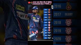 Kl Rahul kis team se khelenge klrahul cricketshorts viratkohli rohitsharma ipl trendingshorts [upl. by Mikaela]