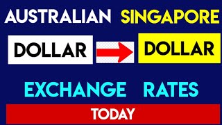 1 AUD to SGD  Convert Australian Dollars to Singapore Dollar Exchange Rate Today 05 SEP 2024 [upl. by Suzann]