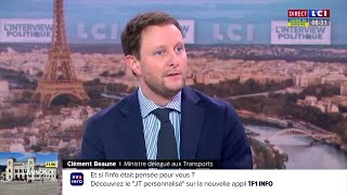 Covoiturage  Clément Beaune annonce quotun bonus autour de 100€quot pour ceux qui le pratique [upl. by Lotty]