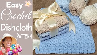 How to Crochet a Dishcloth for Beginners [upl. by Migeon]