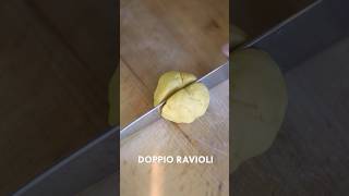 DOPPIO RAVIOLI Stuffed with Ricotta and Artichoke Puree asmr foodshorts italianfood pasta [upl. by Ike804]