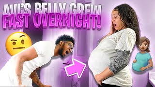 AVI’S BELLY GREW OVERNIGHT pregnancy birth shocking baby family [upl. by Garrard]