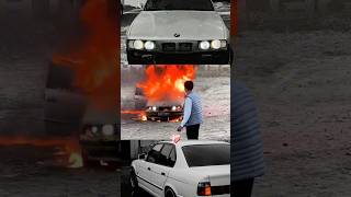 THE LAST GOODBYE 💔🔥 bmw e34 fire love pain [upl. by Ennairoc101]