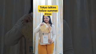 tokyo talkies yellow dress reviewsummer dress under rs 500 tokyotalkies summerdresses viral yt [upl. by Oine]