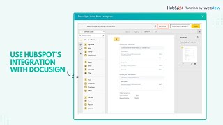 How to use HubSpot s integration with DocuSign [upl. by Tennaj]