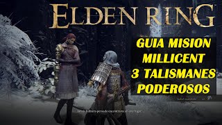 Elden Ring Guía misión Millicent y 3 talismanes poderosos para tus espadas [upl. by Giraud]