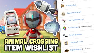 Animal Crossing New Horizons Item Wishlist [upl. by Irah516]