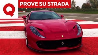 Ferrari 812 Superfast la prova su strada e in pista  Quattroruote [upl. by Siednarb]