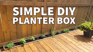 Simple DIY Planter Box [upl. by Linda]